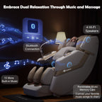 KoziSense KZ-313 New Heated Jade Stone Massage Chair (White)