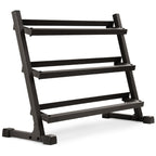 10-Pairs, 5 to 50 lbs. Hex Dumbbells Includes 3-Tier Storage Rack