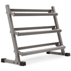 10-Pairs, 5 to 50 lbs. Hex Dumbbells Includes 3-Tier Storage Rack