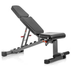 5-50 lb Hex Dumbbell Set with Rack and Weight Bench