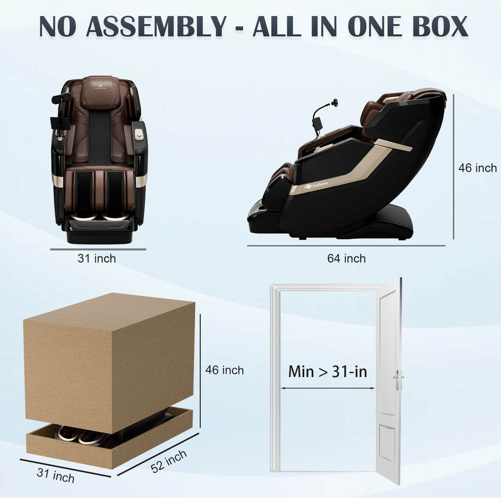 KoziSense KZ-313 New Heated Jade Stone Massage Chair