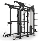 Commercial Power Rack Cable Machine, 440 lbs Total Stack Weight