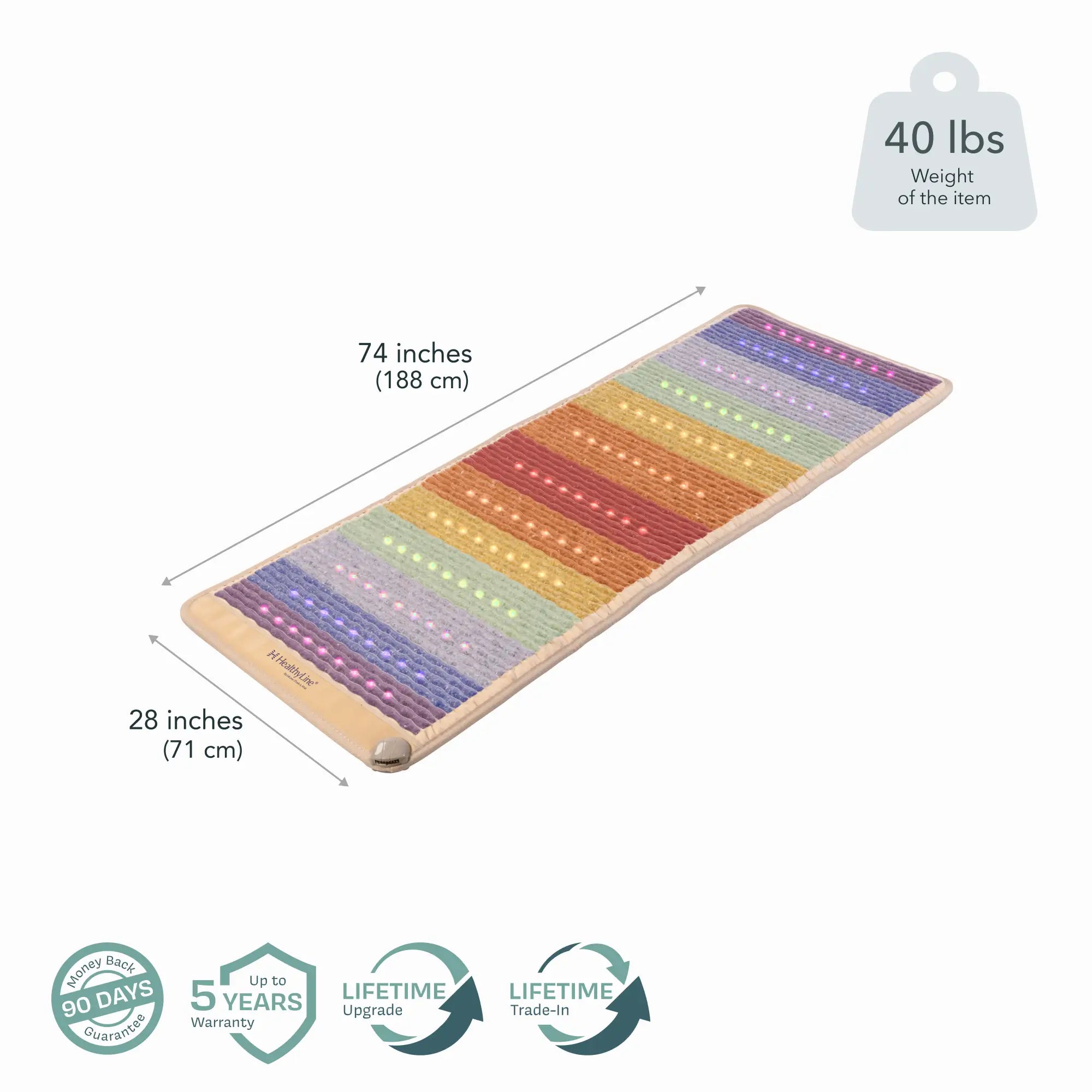 Rainbow Chakra Series | PEMF Far Infrared Heating Mats