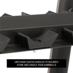Commercial 3-Tier Dumbbell Racks - 15 Dumbbell Pairs